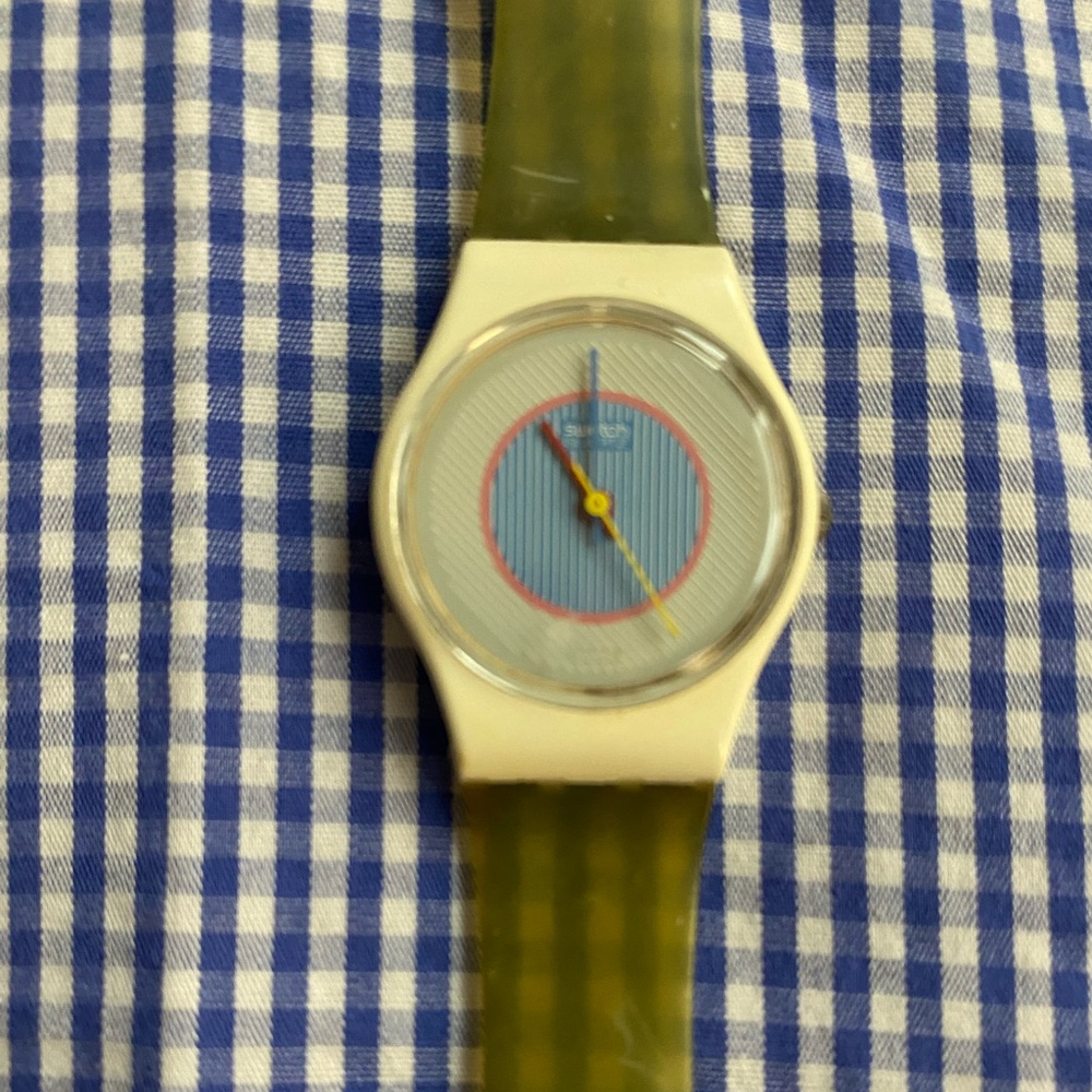 VINTAGE SWATCH WATCH ICE MINT 1985